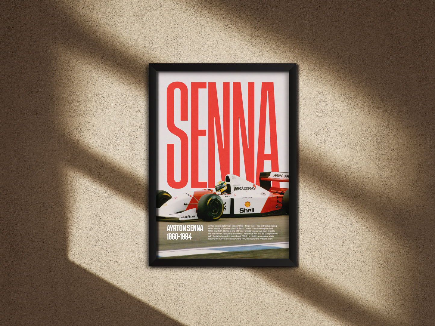 Ayrton Senna Poster 01 - F1 Collection