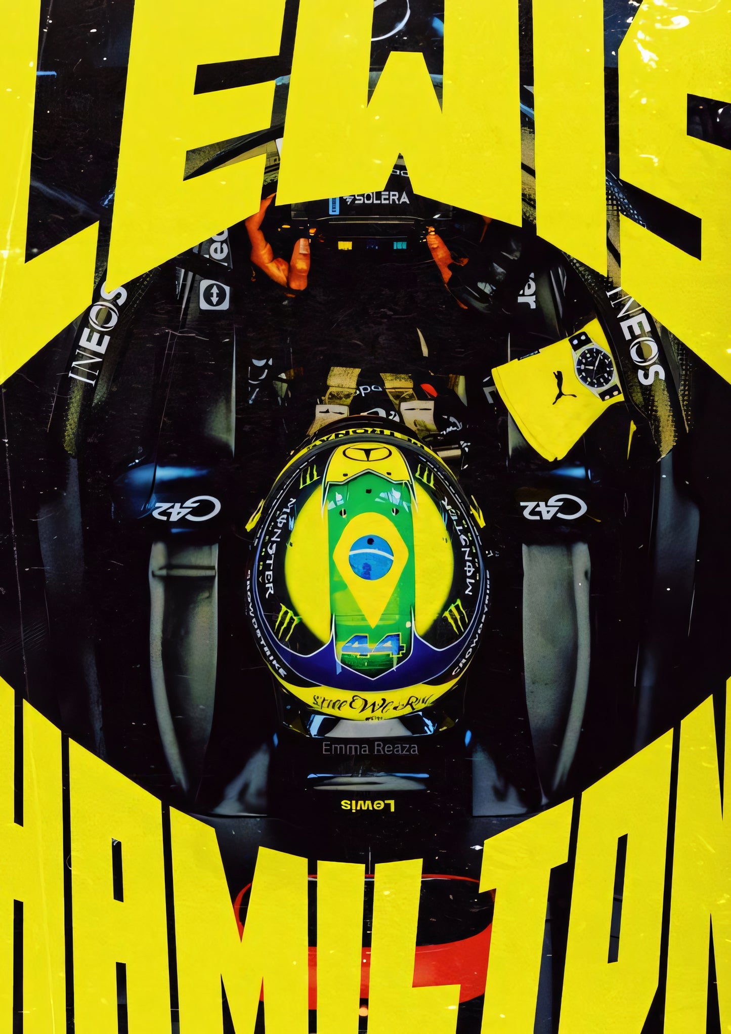 Lewis Hamilton F1 Poster 02