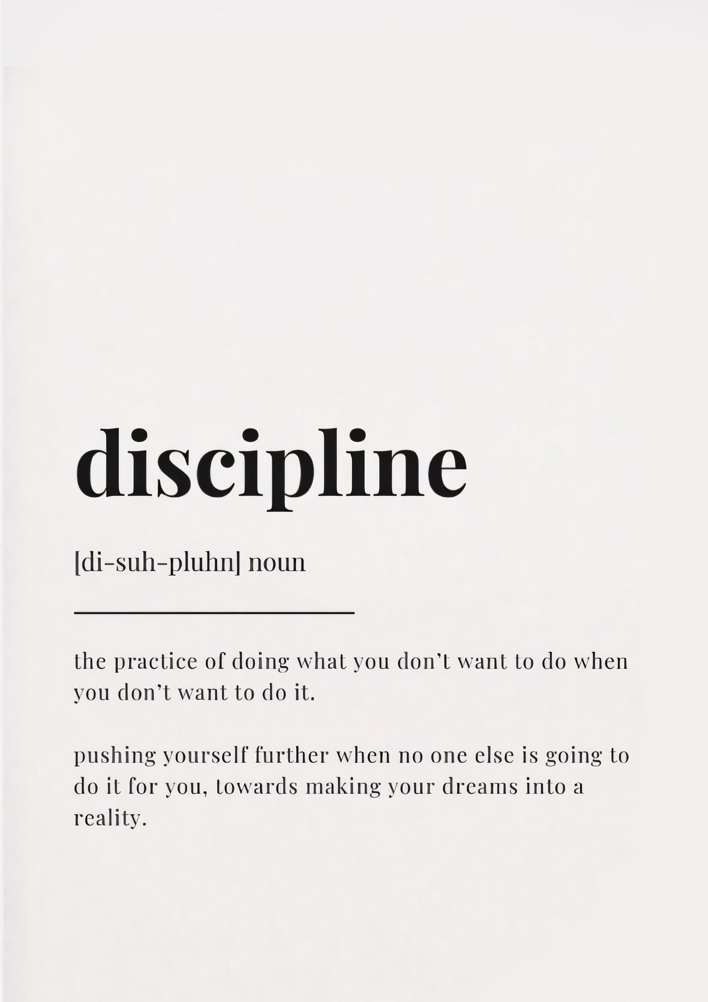 Discipline
