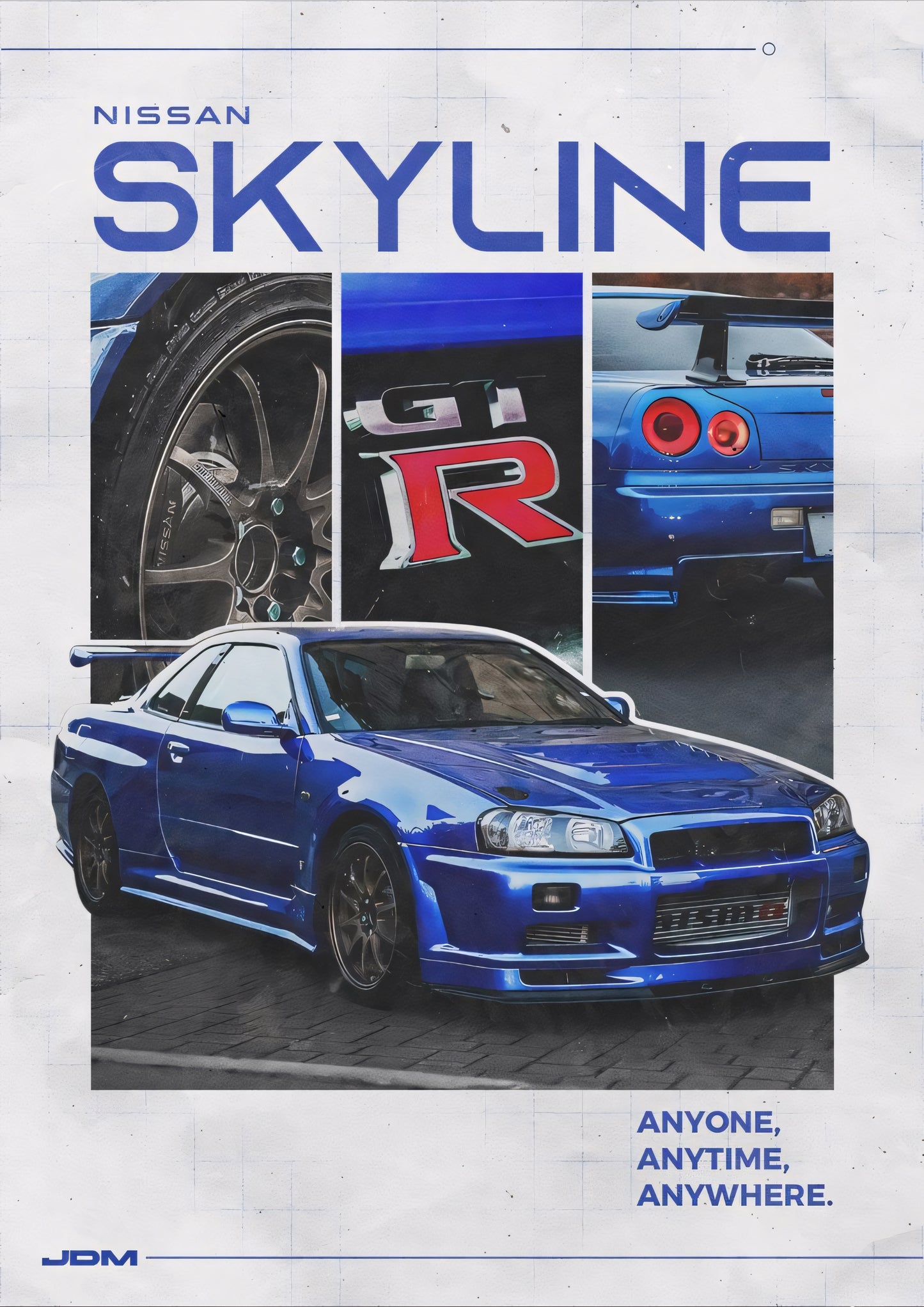 Nissan Skyline GT-R R34 Poster 02