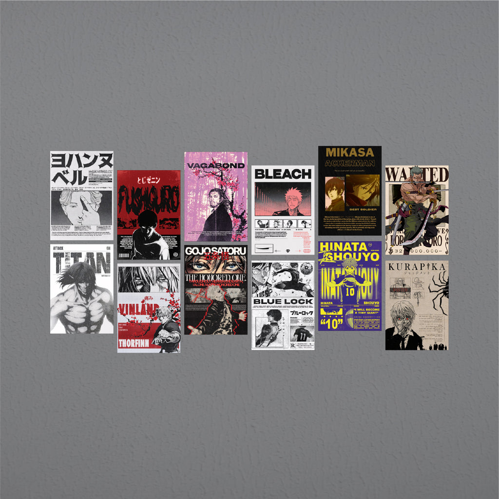 12 Set Anime Posters #2