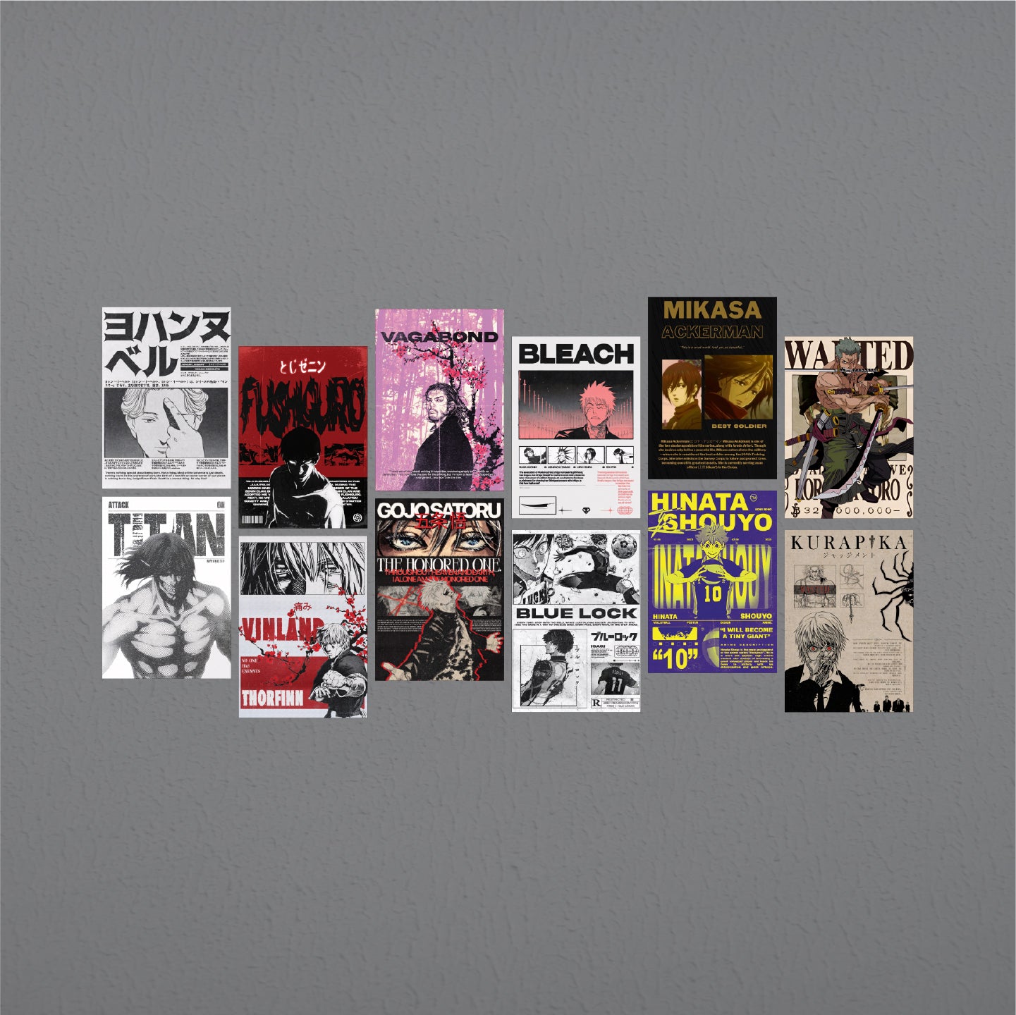12 Set Anime Posters #2