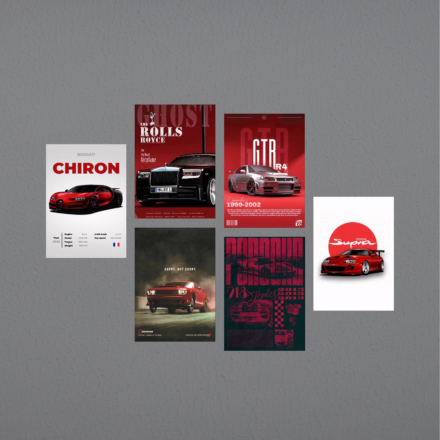 6 Set Car Posters #2