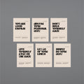 6 Set Motivational Posters #1