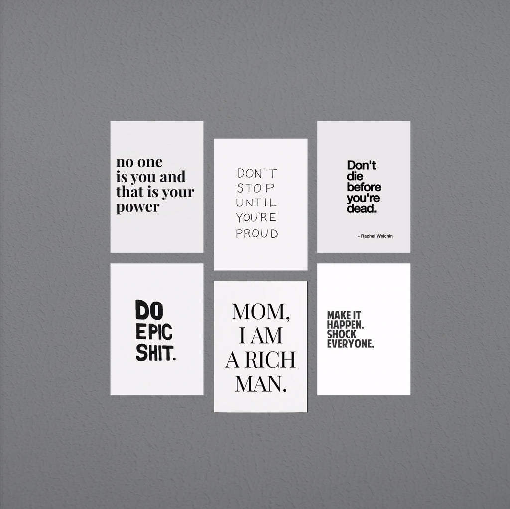 6 Set Motivational Posters #3