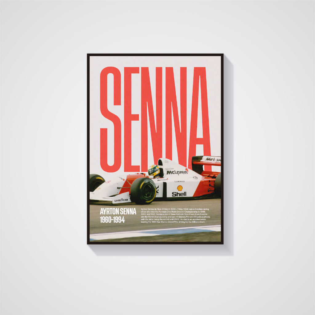 Ayrton Senna Poster 01 - F1 Collection