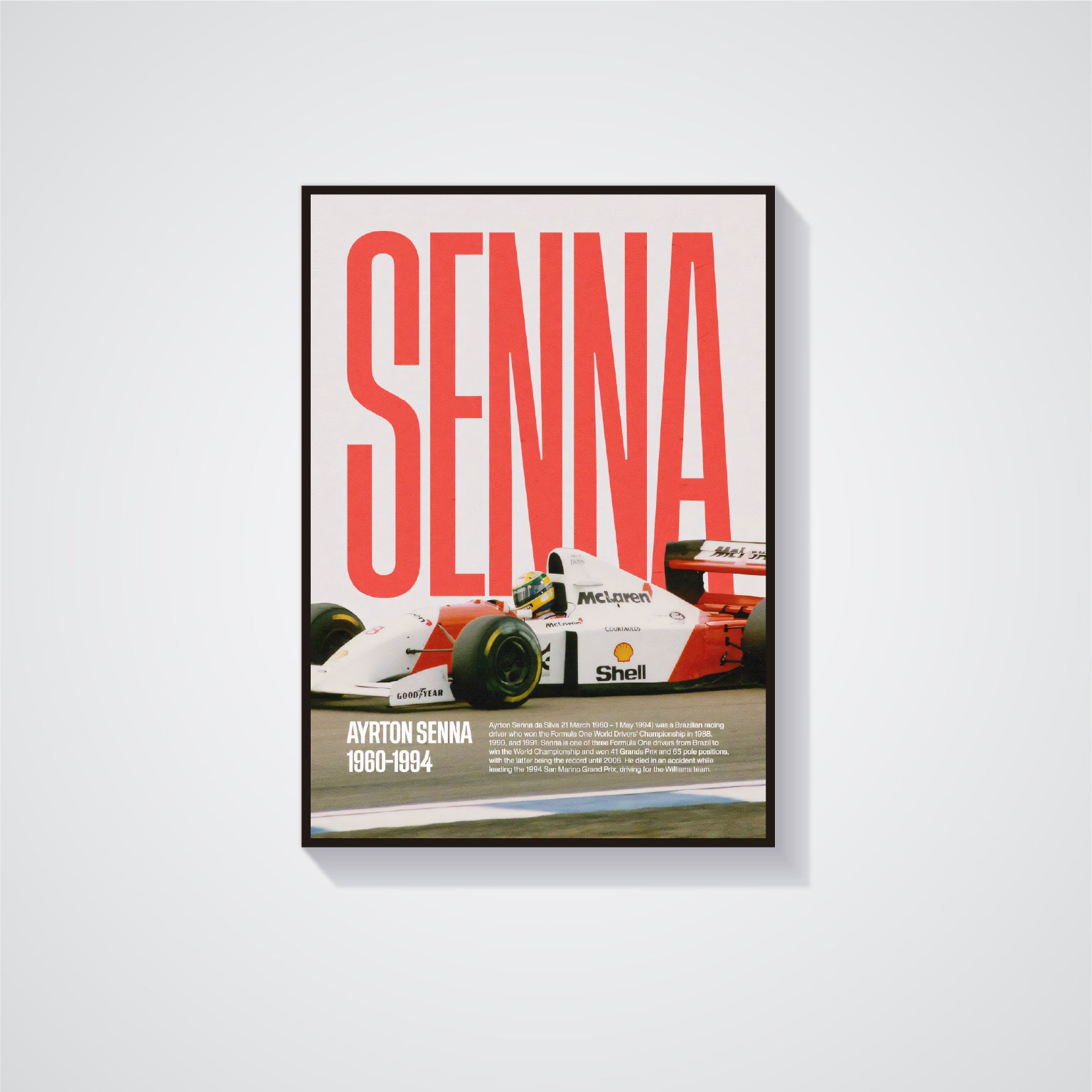Ayrton Senna Poster 01 - F1 Collection