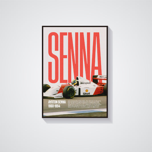 Ayrton Senna Poster 01 - F1 Collection