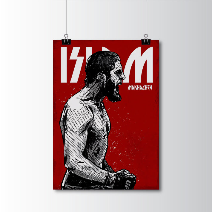Islam Makhachev UFC Fighter Poster
