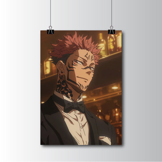 Sukuna Jujutsu Kaisen Anime Poster