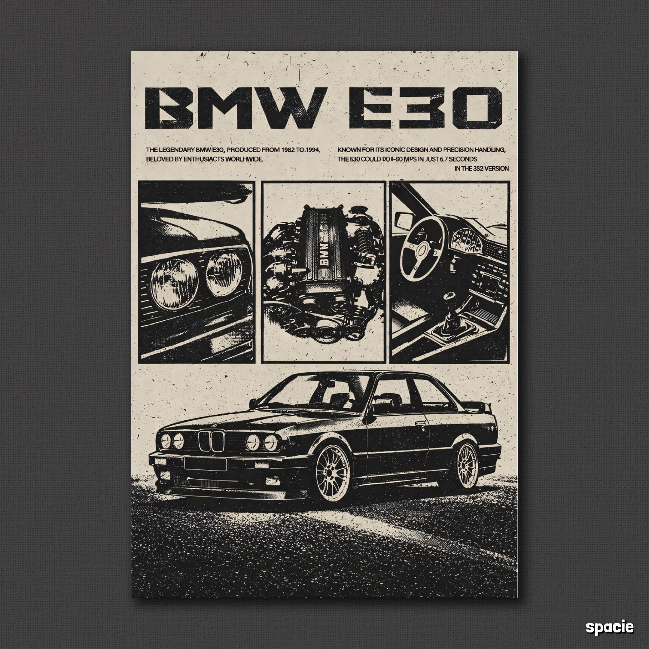BMW M3 E30 - Car Posters Collection