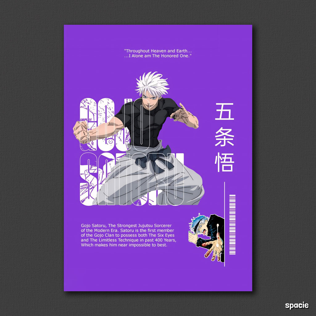 Gojo - Jujutsu Kaisen - Anime Poster