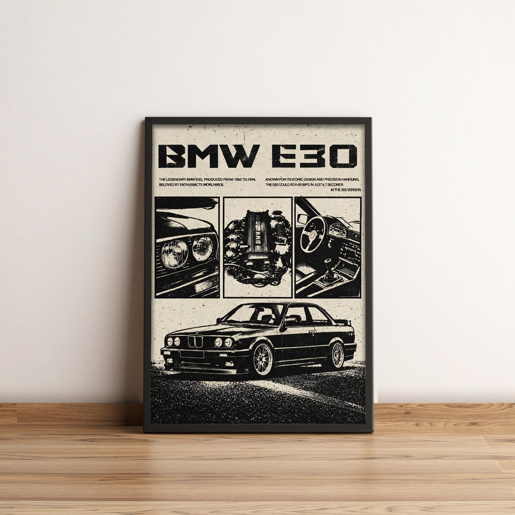 BMW M3 E30 - Car Posters Collection