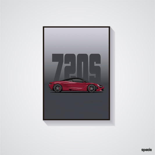 McLaren 720S - Supercar Poster