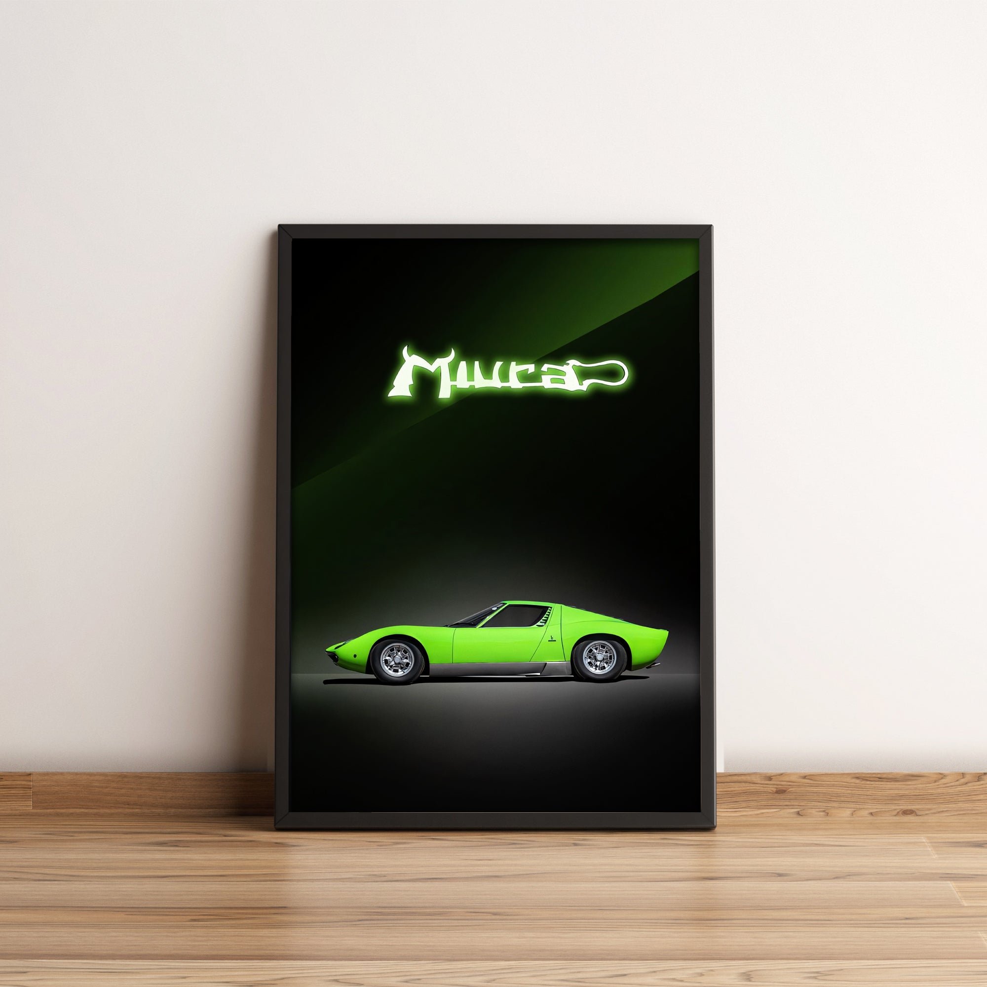 Lamborghini Miura - Classic Car Poster