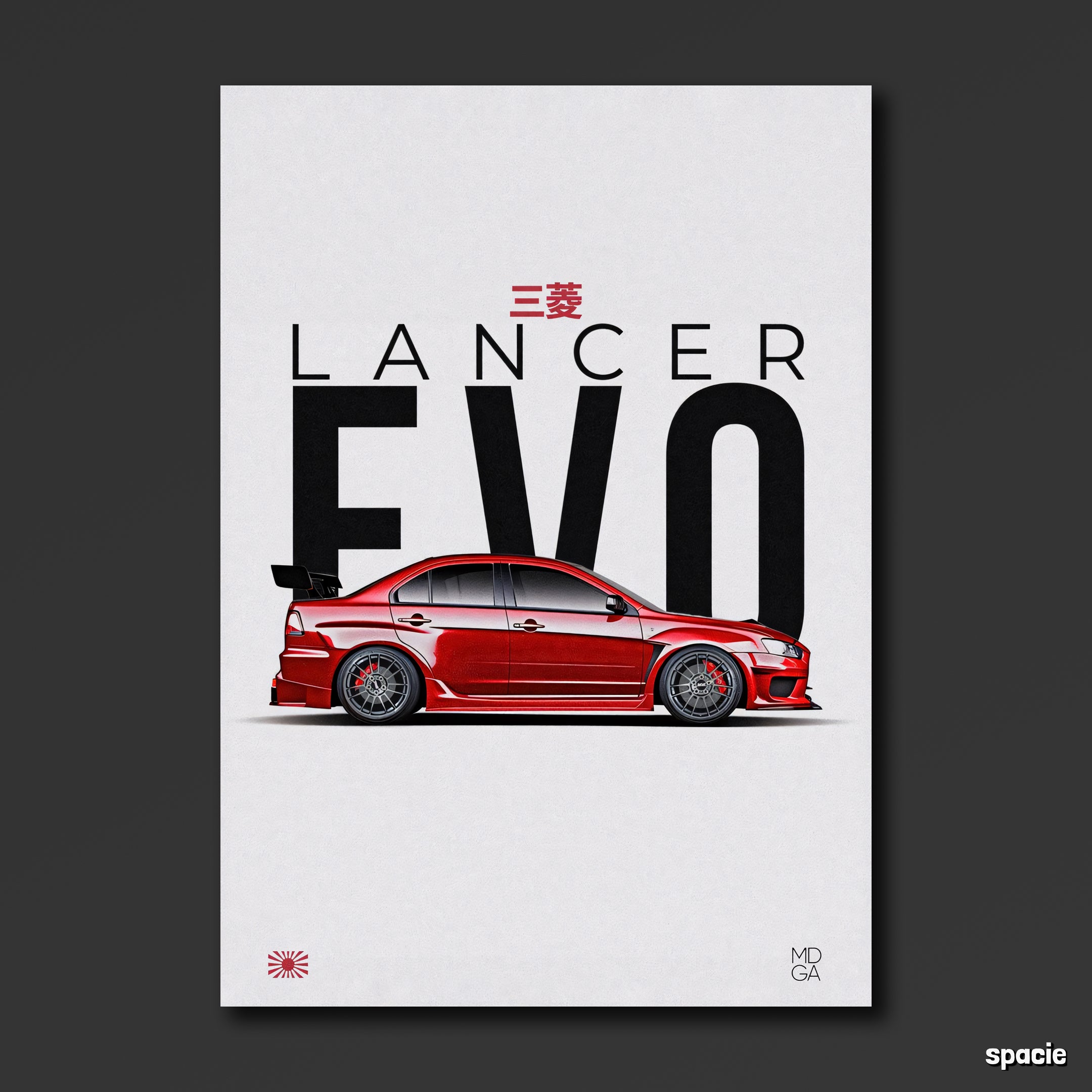 Mitsubishi Lancer Evolution - JDM Car Poster
