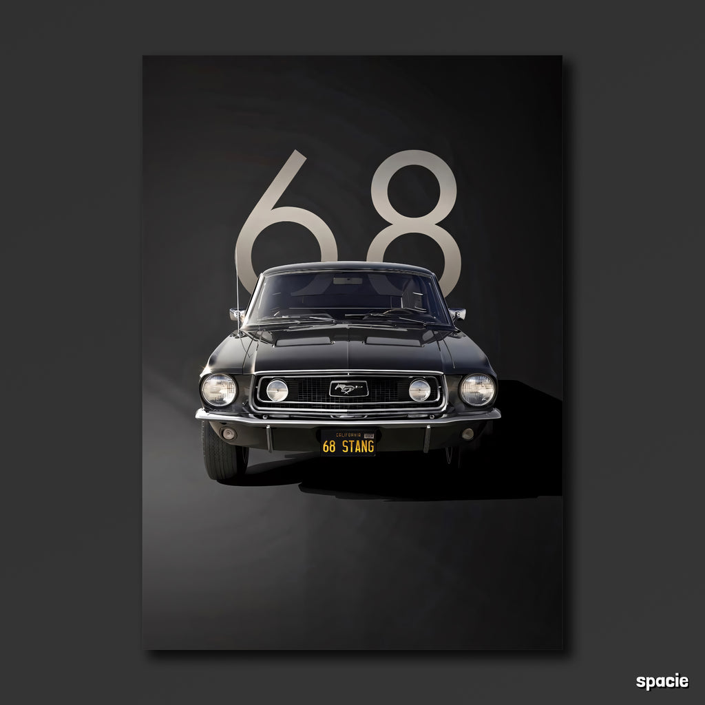 Ford Mustang - Classic Car Poster