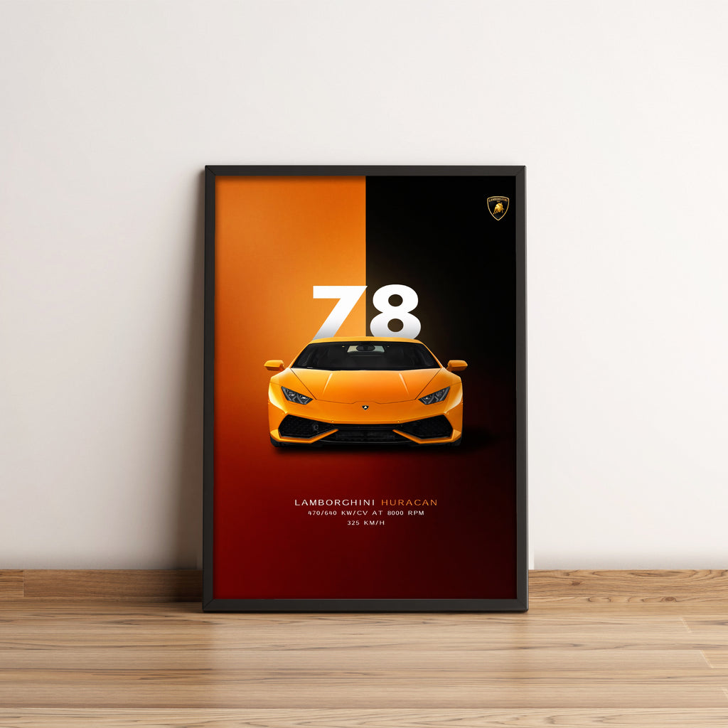 Lamborghini Huracan - Supercar Poster