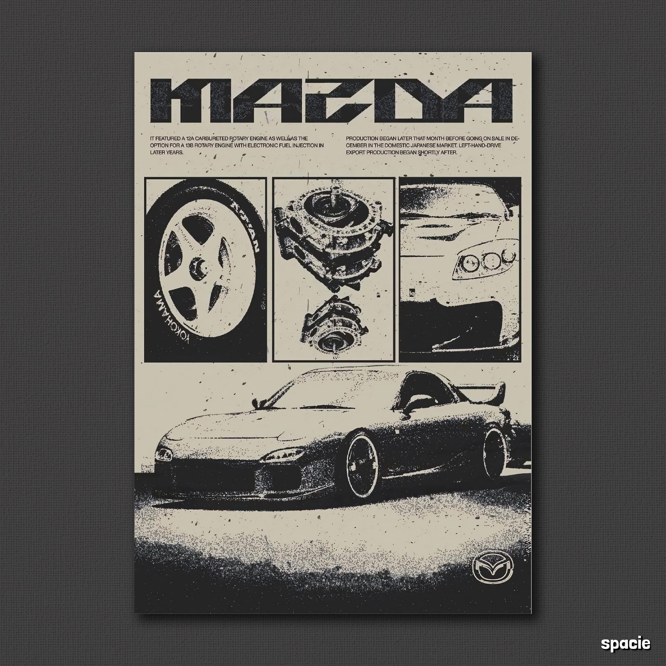 Mazda RX-7 - Car Posters Collection