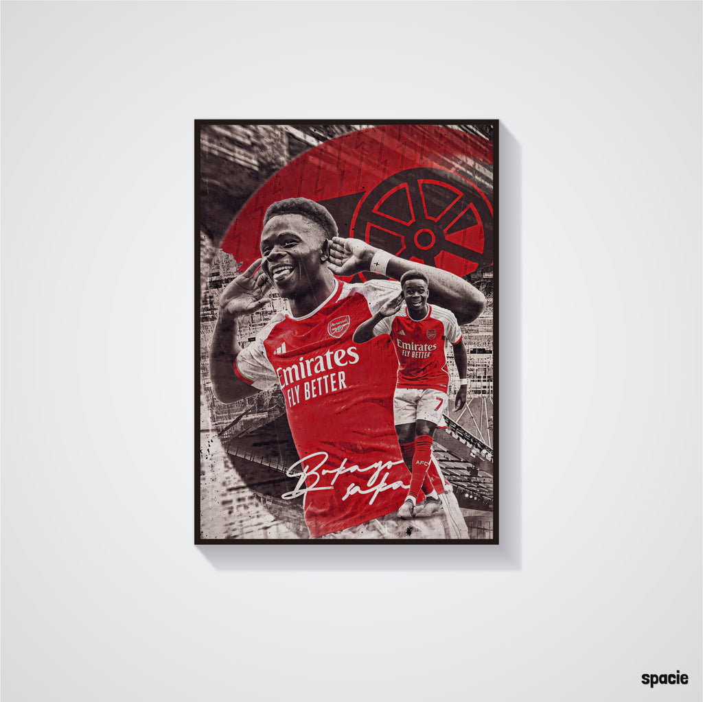 Bukayo Saka Poster - Football Poster