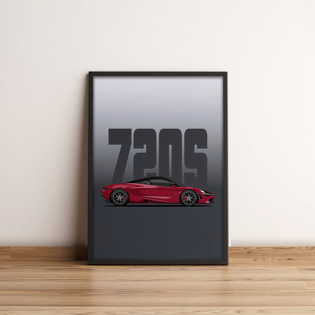 McLaren 720S - Supercar Poster