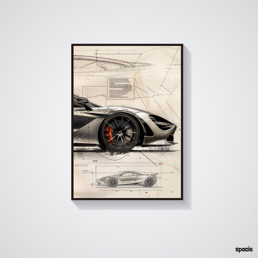 McLaren 720S - Supercar Poster
