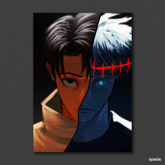 Yuta and Gojo - Jujutsu Kaisen - Epic Anime Poster