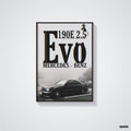 Mercedes Benz evo 190e - Classic Car Poster