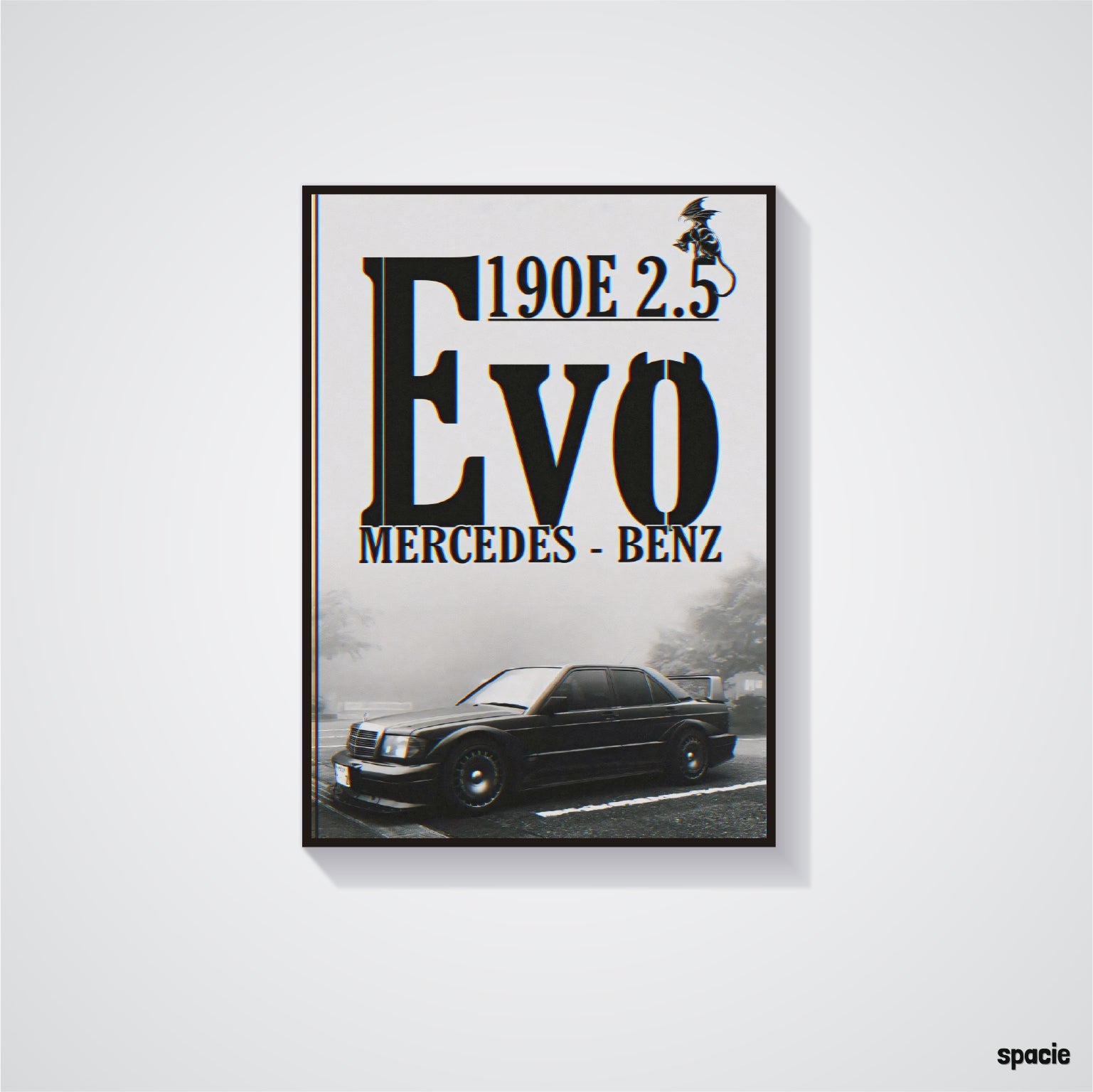 Mercedes Benz evo 190e - Classic Car Poster