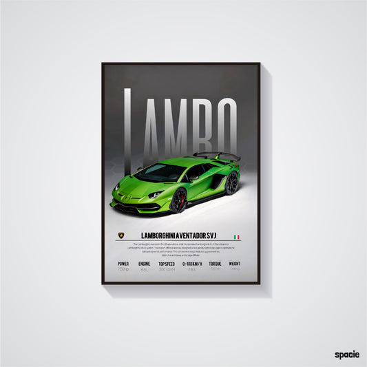 Lamborghini Aventador - Sport Car Poster