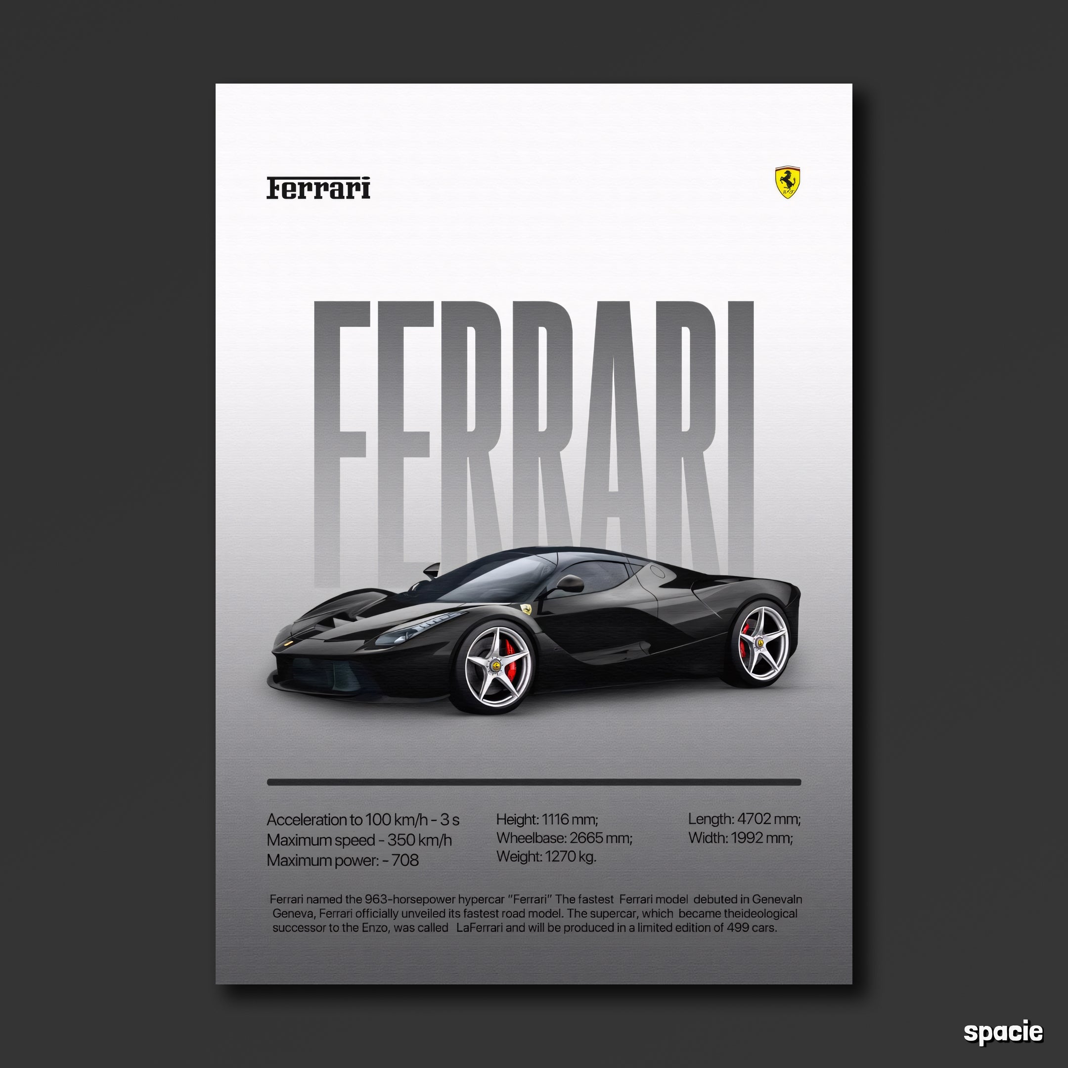 12 Set Car Posters #1