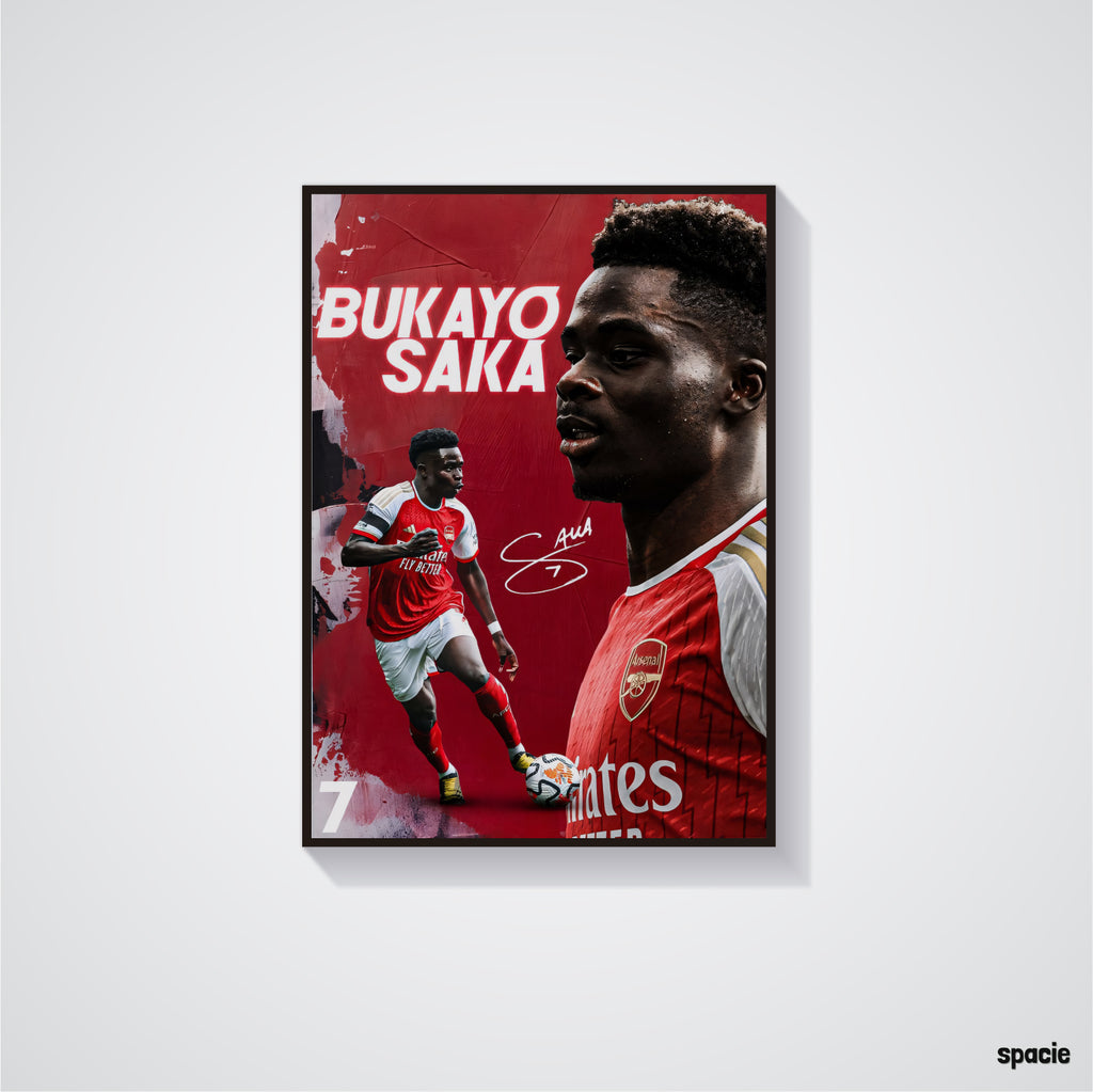 Bukayo Saka Poster - Football Poster