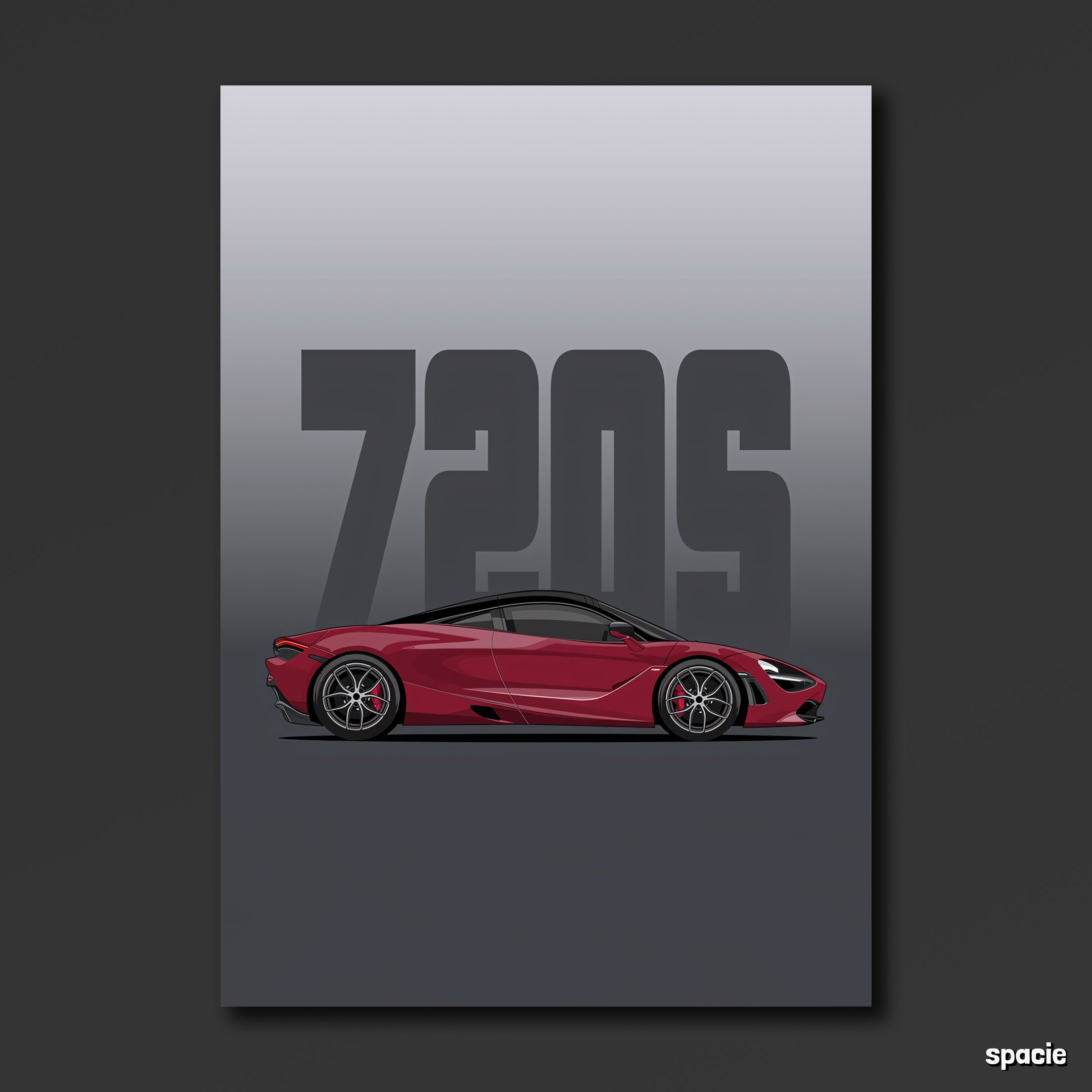 McLaren 720S - Supercar Poster