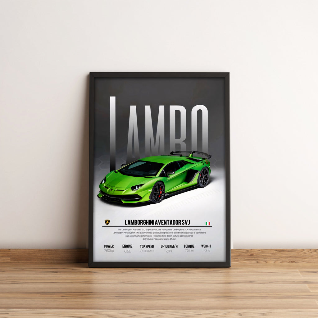 Lamborghini Aventador - Sport Car Poster