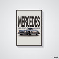 Mercedes Benz SL300 Gullwing - Classic Car Poster