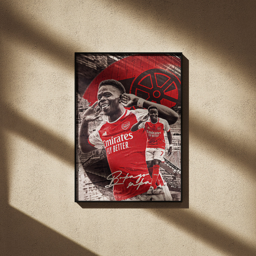 Bukayo Saka Poster - Football Poster