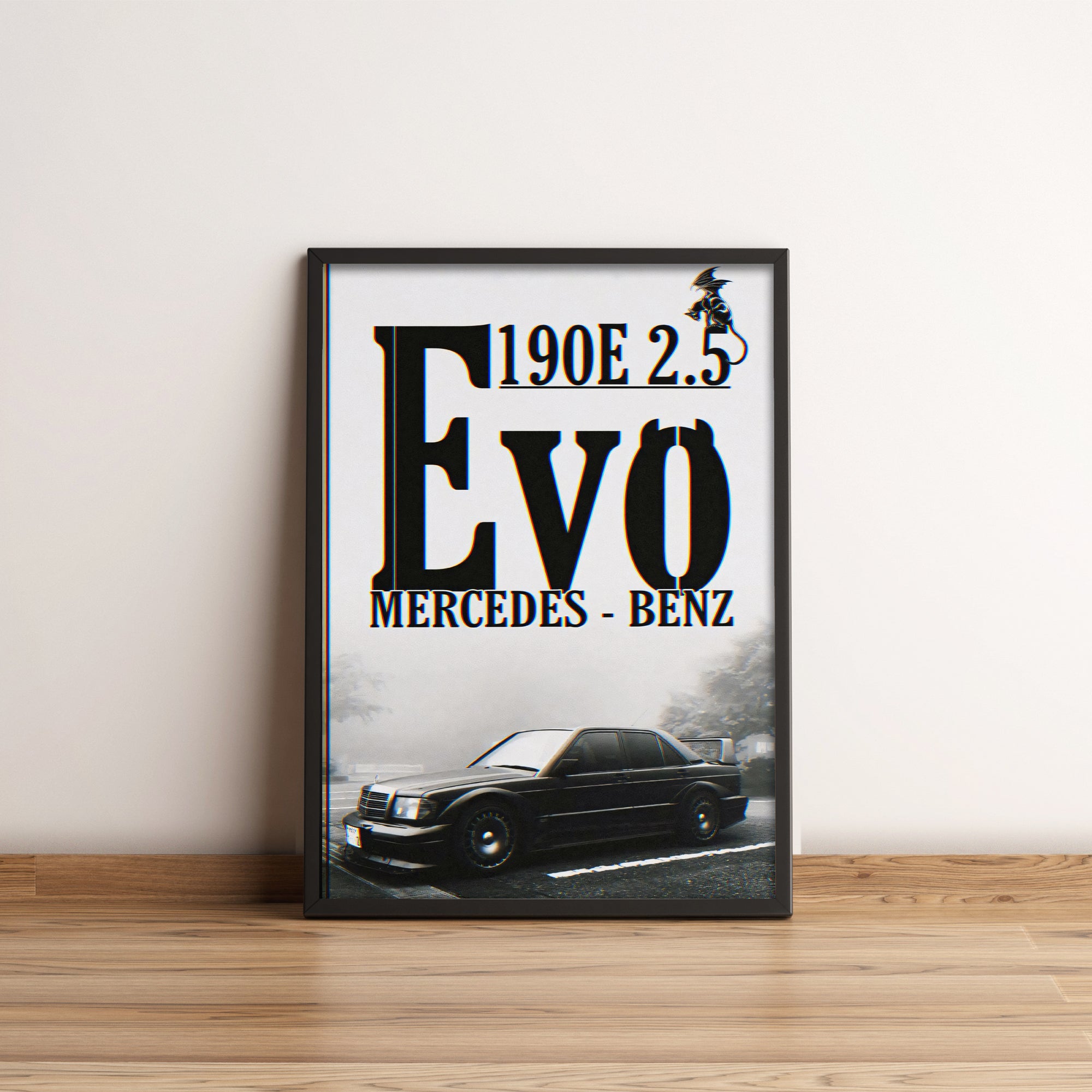 Mercedes Benz evo 190e - Classic Car Poster