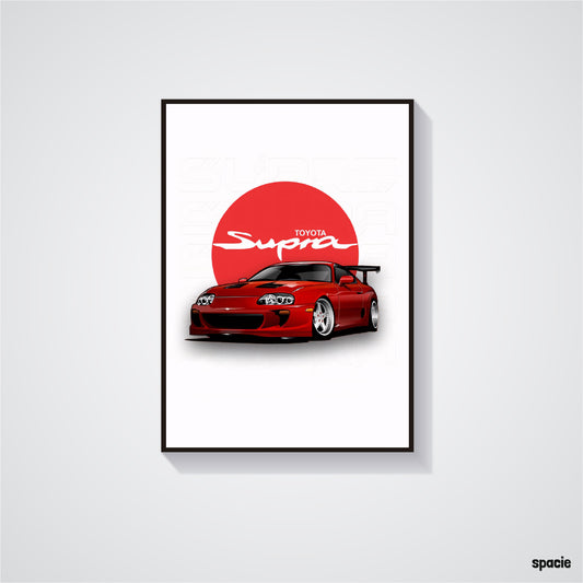 Toyota Supra - JDM Car Poster