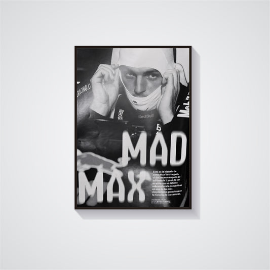 Mad Max - Max Verstappen F1 Poster 03