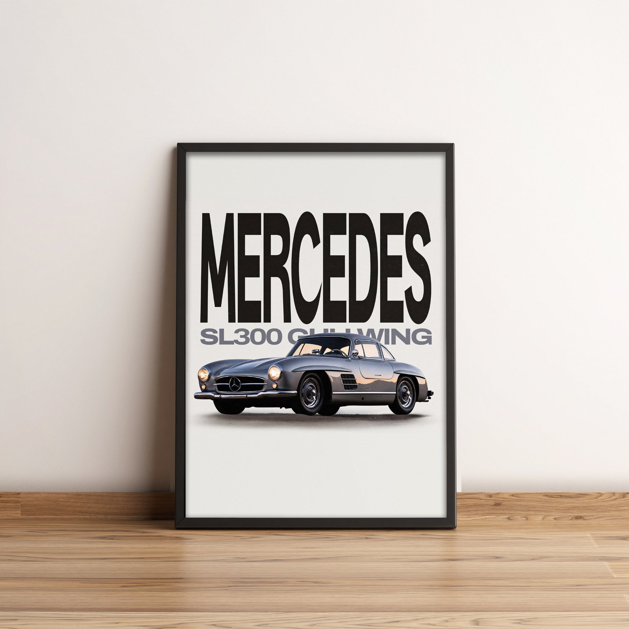 Mercedes Benz SL300 Gullwing - Classic Car Poster