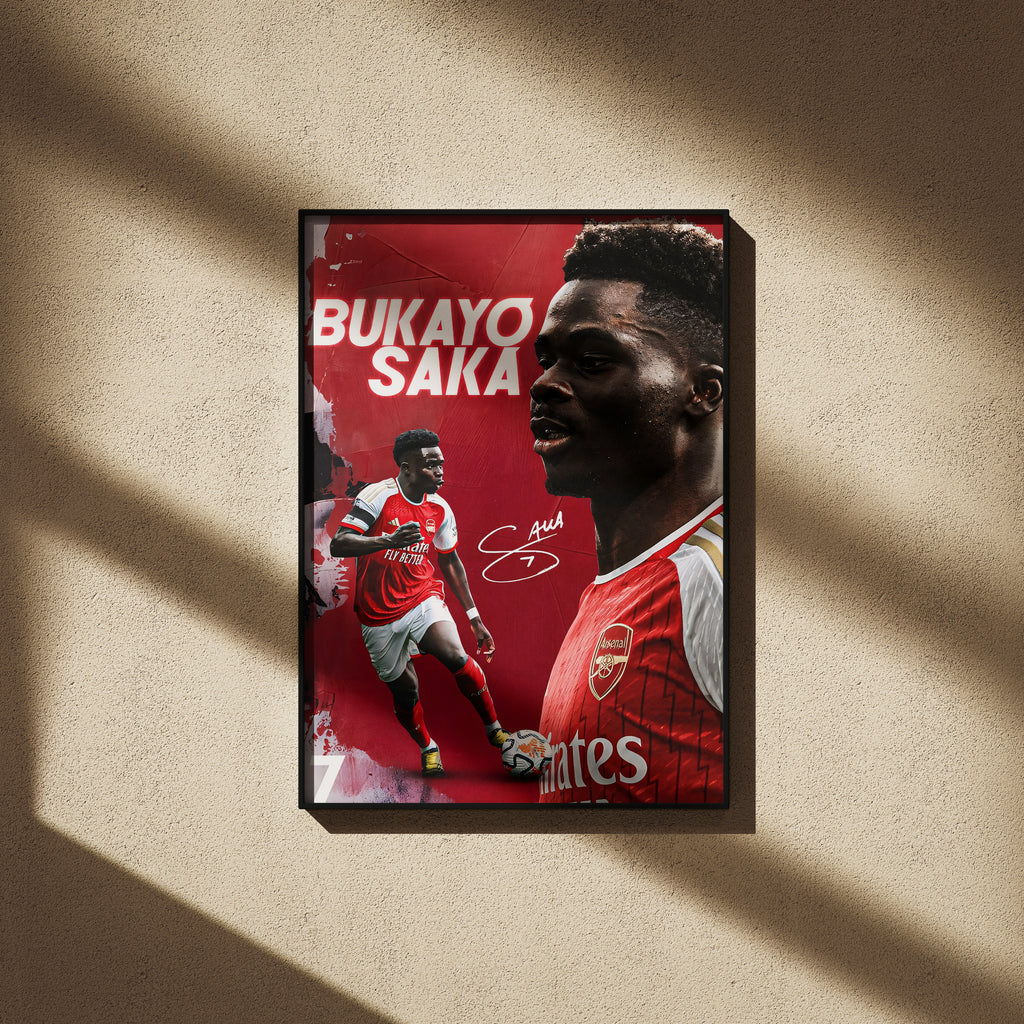 Bukayo Saka Poster - Football Poster