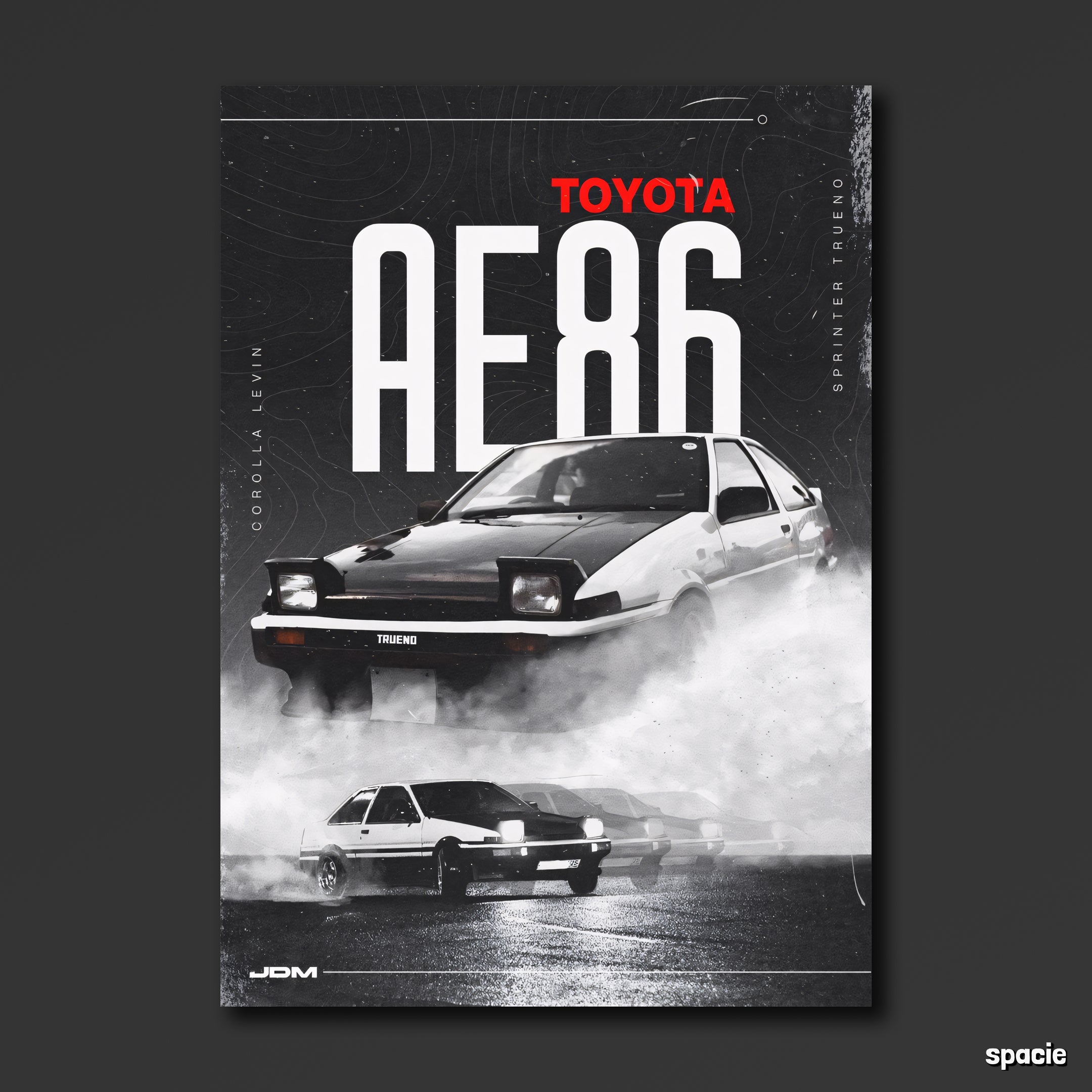 Toyota AE86 - JDM Car Poster
