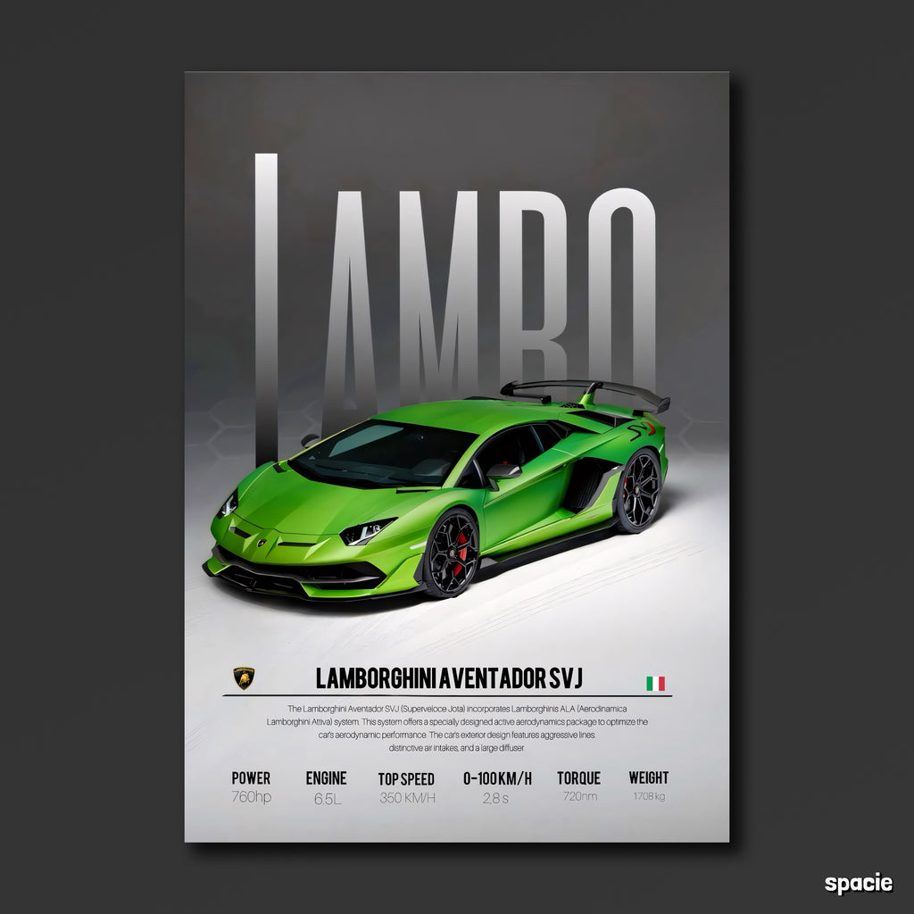 Lamborghini Aventador - Sport Car Poster