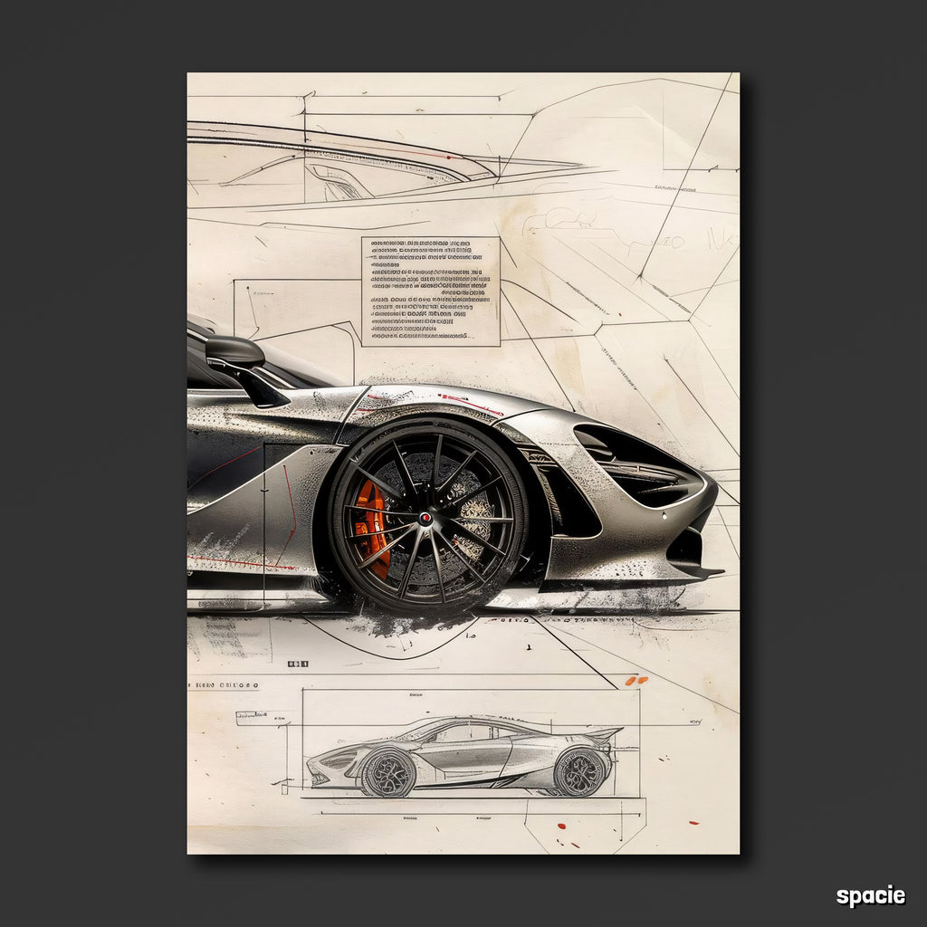 McLaren 720S - Supercar Poster
