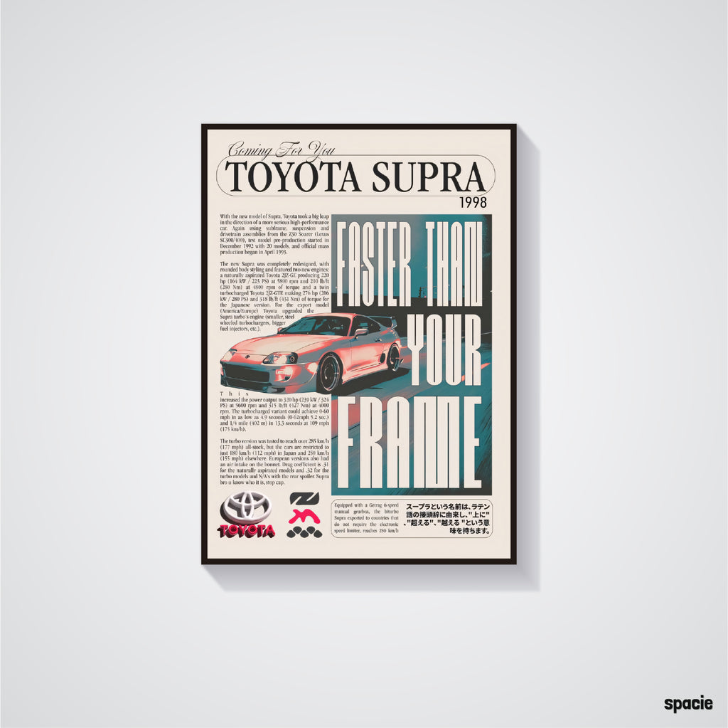 Toyota Supra - JDM Car Poster