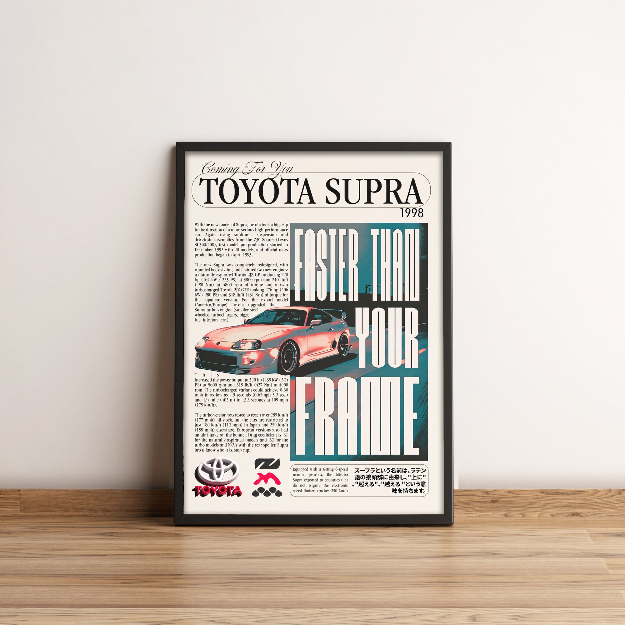 Toyota Supra - JDM Car Poster