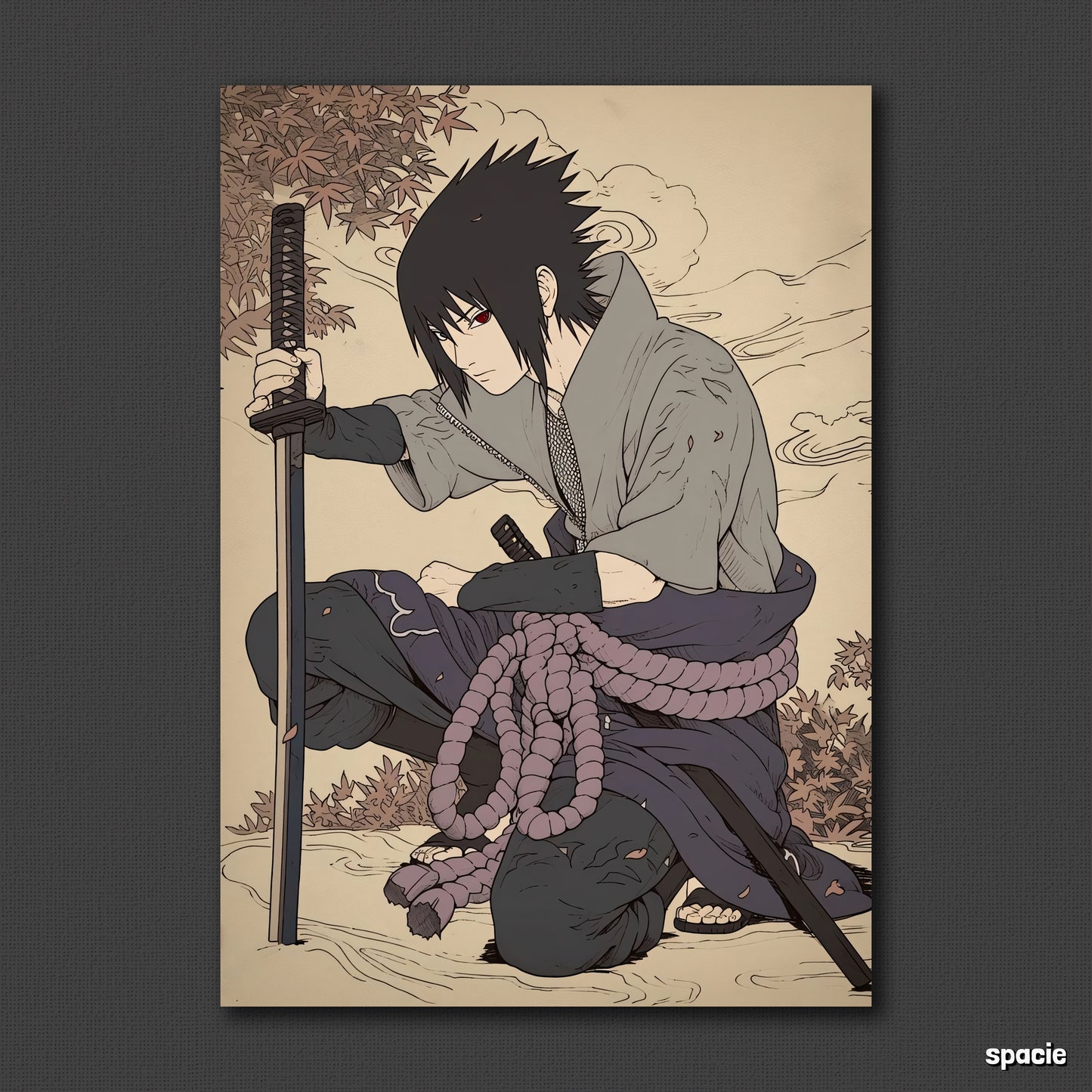 Sasuke Uchiha - Naruto Shippuden - Epic Anime Poster