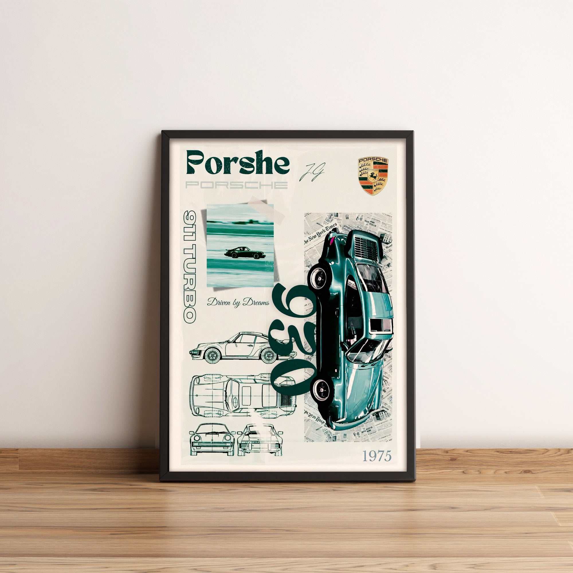 Porsche 911 (1969) - Classic Car Poster