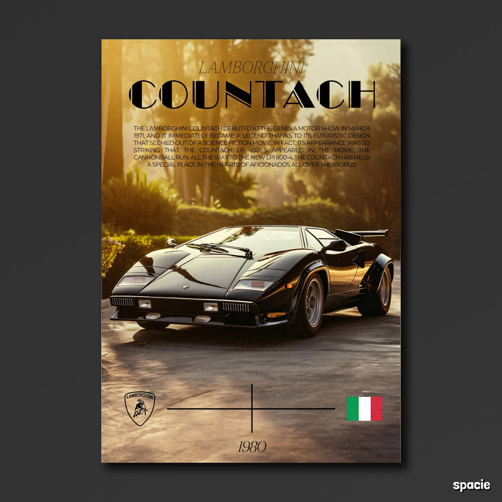 Lamborghini Countach - Sport Car Poster