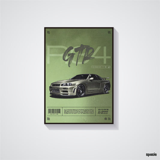 Nissan GTR R4 - Sport Car Poster